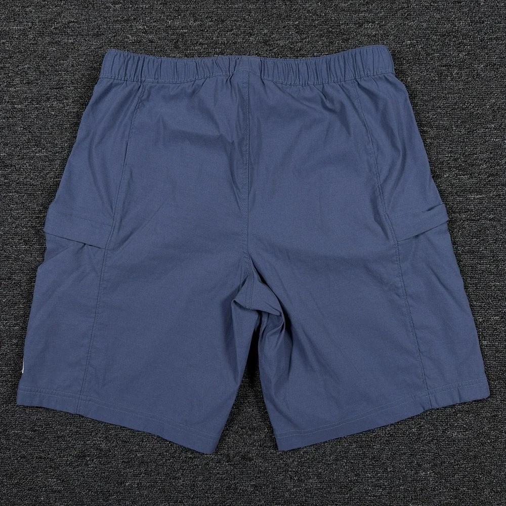 The North Face Mens Medium Long Blue Cargo Shorts Belted Stretch NF0A55V8